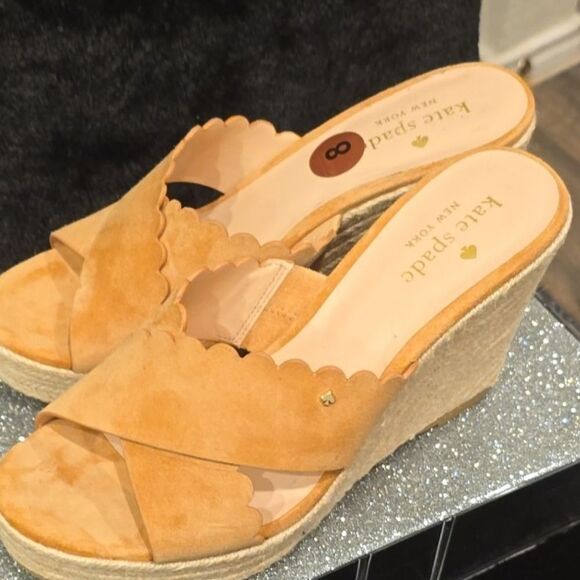 Kate Spade The Tabby Wedge Espadrille Slides - Picture 6 of 9